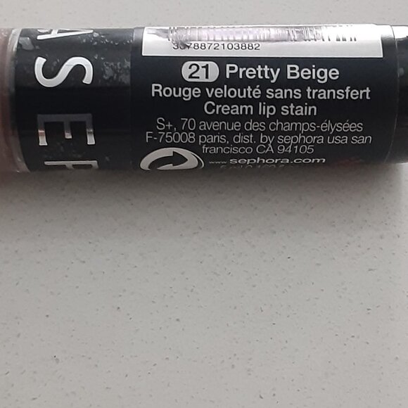 Sephora Cream Lip Stain color # 21 Pretty Beige -NEW - Picture 6 of 6